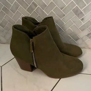 Style & Co. Olive Ankle Booties with Zipper